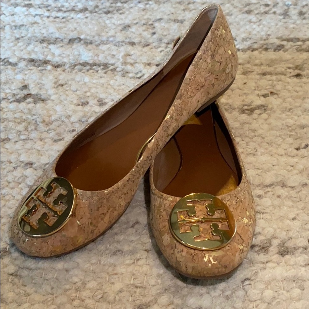 Tory Burch Natural Cork Ballet Flat